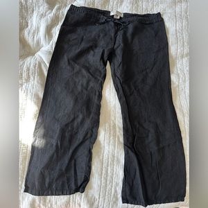 Vintage Juicy Couture Black Linen Pants